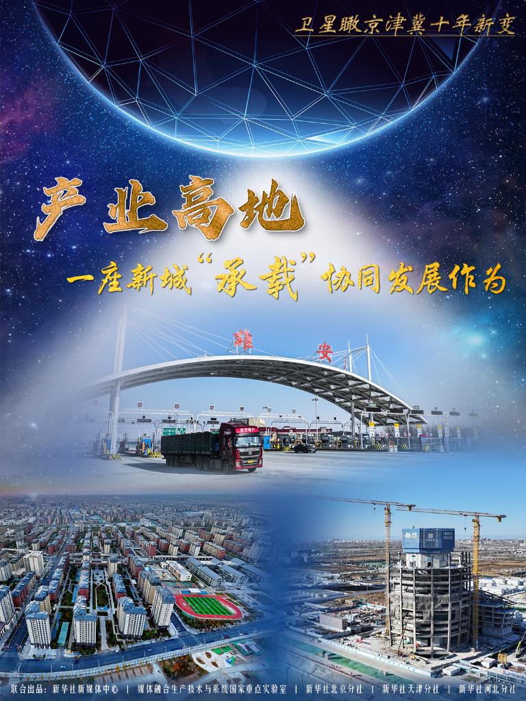 卫星瞰京津冀十年新变｜产业高地，一座新城“承载”协同发展作为-新华网 