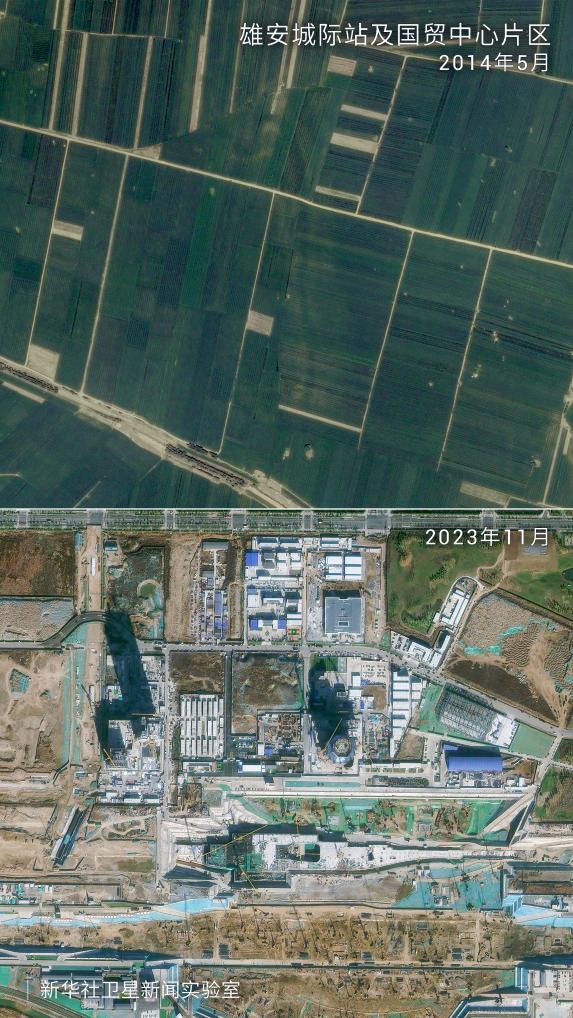卫星瞰京津冀十年新变｜产业高地，一座新城“承载”协同发展作为-新华网河北频道-新华网