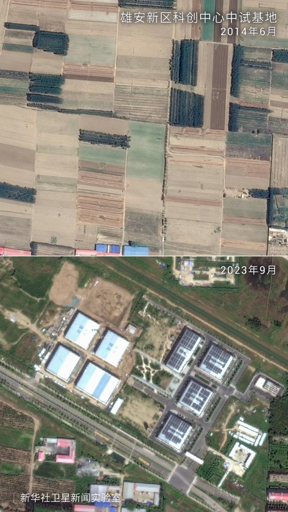 卫星瞰京津冀十年新变｜产业高地，一座新城“承载”协同发展作为-新华网河北频道-新华网