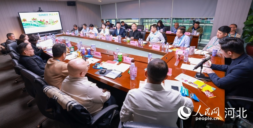 青龙满族自治县特色产业粤港澳大湾区招商对接会现场。人民网 左原铭摄